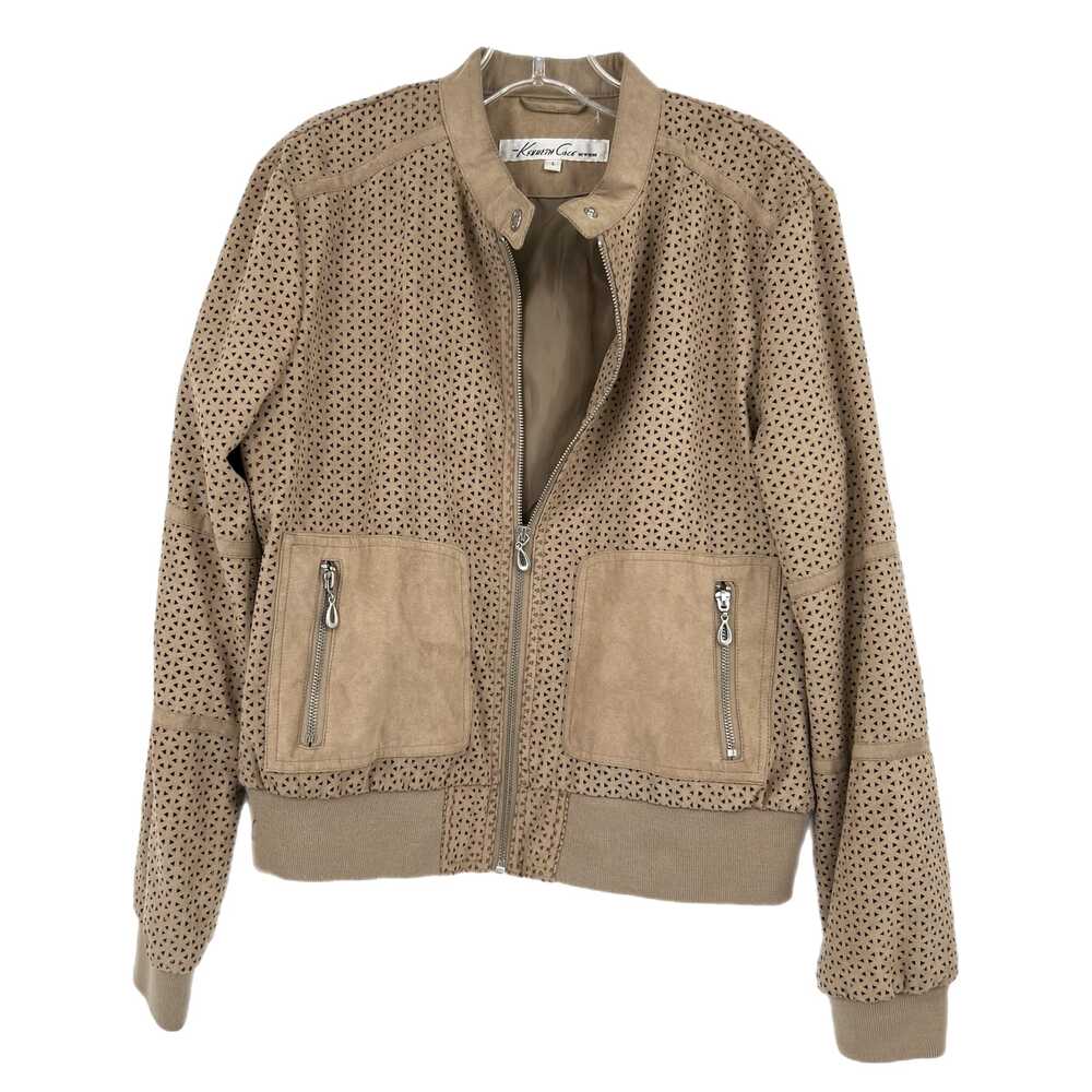 Kenneth Cole Tan Polyester Utility Jacket | Women’s Size L